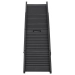 vidaXL Folding Dog Ramp Black 60.2"x15.7"x4.9" Plastic